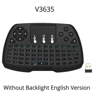 2.4GHz Wireless Gaming Keyboard RU/EN Mini Touchpad Air Mouse Handheld Remote Control Backlight for Android TV BOX Smart TV LOL
