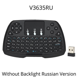 2.4GHz Wireless Gaming Keyboard RU/EN Mini Touchpad Air Mouse Handheld Remote Control Backlight for Android TV BOX Smart TV LOL