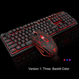 New 104 Keys Gaming Keyboard Mouse Rainbow LED Backlit Mechanical Feeling Keyboard Pro Gaming Keyboard and Mouse