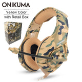 ONIKUMA K1 casque Gaming Headset PC Gamer Stereo Earphones Headphones with Microphone for PS4 New Xbox One Gamepad Laptop Tablet