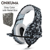 ONIKUMA K1 casque Gaming Headset PC Gamer Stereo Earphones Headphones with Microphone for PS4 New Xbox One Gamepad Laptop Tablet