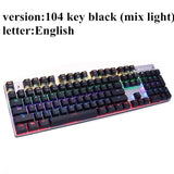 Metoo  Edition Mechanical Keyboard 87 keys Blue Switch Gaming Keyboards for Tablet Desktop  Russian sticker