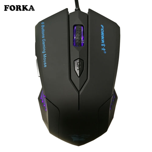 Silent Frosted Ergonomics 2400dpi Adjustment USB 6D Wired Optical Computer Gaming Mouse Mice for Computer PC Laptop for Dota 2