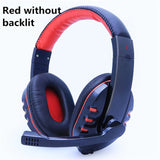 Gaming Headphone Headphones Headset Deep Bass Stereo With Mic Adjustable 3.5mm Wired led For computer Laptop Gamer Earphone