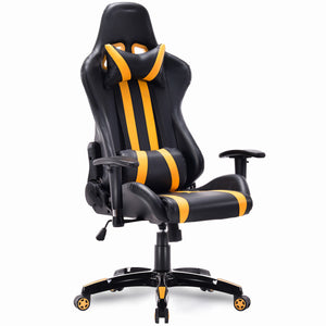 Giantex High Back Executive Racing Style Gaming Chair Office Computer Reclining Chair Modern Offfice Furniture HW55211YE