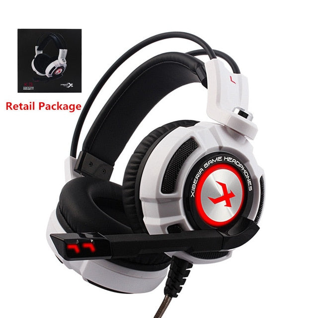 XIBERIA K3 USB Gaming Headphones Virtual 7.1 Surround Sound Stereo Bass Headset with Microphone Vibration LED for Computer Gamer