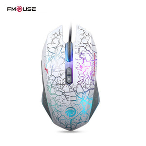 Original FMOUSE X8 Dazzle Colour Diamond Edition Gaming Mouse Wired Mouse Gamer Optical Computer Mouse For Pro Gamer