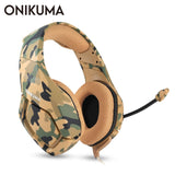 ONIKUMA K1 Casque Camouflage PS4 Headset with Mic Stereo Gaming Headphones for Cell Phone New Xbox One Laptop PC