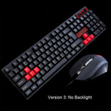 New 104 Keys Gaming Keyboard Mouse Rainbow LED Backlit Mechanical Feeling Keyboard Pro Gaming Keyboard and Mouse