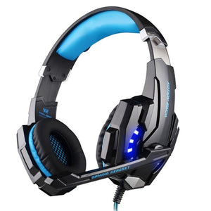KOTION EACH Gaming Headphones Headset Deep Bass Stereo wired gamer Earphone Microphone with backlit for PS4 phone PC Laptop
