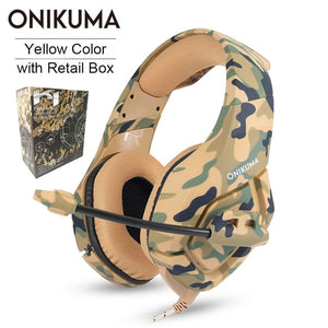 ONIKUMA K1 casque Gaming Headset PC Gamer Stereo Earphones Headphones with Microphone for PS4 New Xbox One Gamepad Laptop Tablet