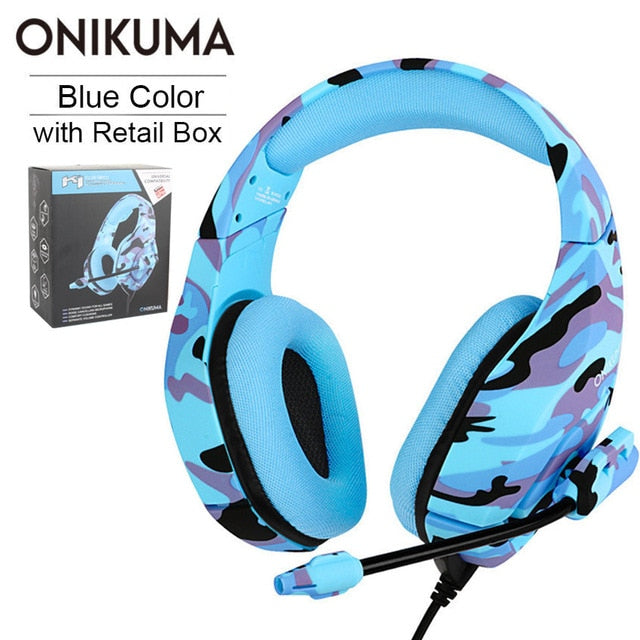 ONIKUMA K1 casque Gaming Headset PC Gamer Stereo Earphones Headphones with Microphone for PS4 New Xbox One Gamepad Laptop Tablet