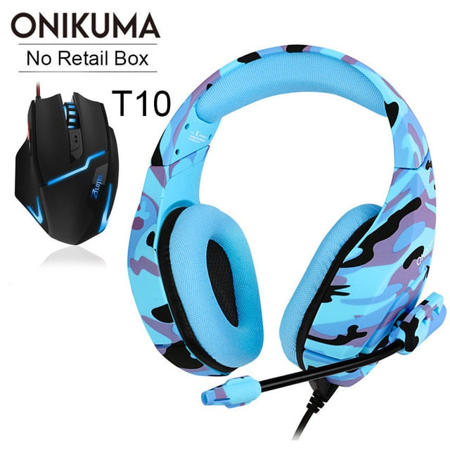 ONIKUMA K1 casque Gaming Headset PC Gamer Stereo Earphones Headphones with Microphone for PS4 New Xbox One Gamepad Laptop Tablet