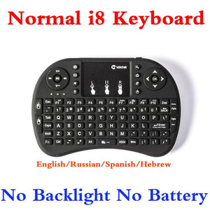Mini i8 Keyboard Russian English Hebrew Spanish Backlight I8 Keyboard Remote Touchpad Keyboard For Android TV BOX PC