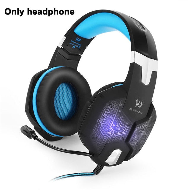 3.5mm Gaming Headphone Gaming Headset Casque Gamer Stereo Headphone With Microphone Mic Led Game Headsets For PC Computer PS4