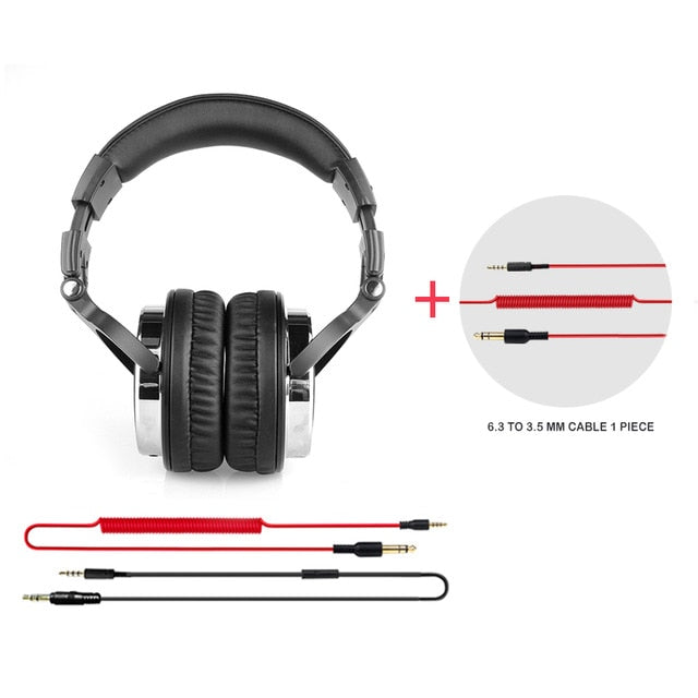 Oneodio Professional Studio Headphones DJ Stereo Headphones Studio Monitor Gaming Headset 3.5mm 6.3mm Cable For Xiaomi Phones PC
